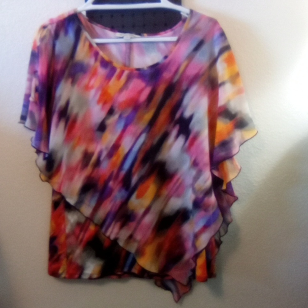 Studio works multi colored top sz large